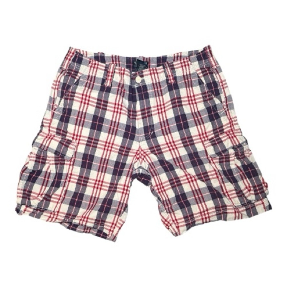 Ralph Lauren Polo Jeans Co 38x11 Vintage Plaid Cargo Shorts